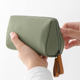 Small Makeup Bag Beauty Cosmetic Organizer Pouch for Cosmetics Makeup Brushes Travel Accessories Women Girls - Green