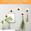 Milkary 12Pcs Wood Wall Hooks, Decorative Wooden Hat Hooks for