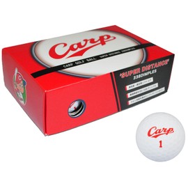 LEZAX HCBA-3755 Hiroshima Toyo Carp Golf Balls, 6-Pack, White