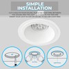 OHLECTRIC Heavy-Duty Metal Goof Rings for 4" Inch Recessed Lights