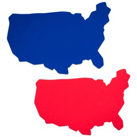 Amer-Ice Ice Cube Tray, USA Ice Cube Tray with State Ice Cube Molds, Ice Molds Fun Shapes, Fun Ice Cube Trays Shaped Like American States, 23cm x 15cm 1.6cm