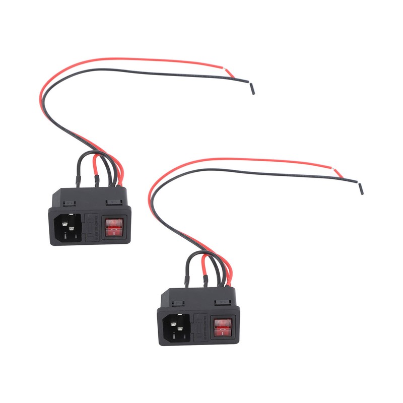 2PCS Pottery Machine Power Switch Push Button Safe Heat Resistant