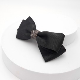 Burnaby Butterfly Black Crystal Ribbon Pin Small / 버나비 나비 블랙 크리스탈 리본핀 스몰