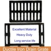 DuuMuut Cast Iron Drain Grate and Frame 12x8 in, B-Class