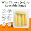 (re) zip Gallon Reusable Storage Bags, BPA-Free, Leakproof, Food-Grade 100%