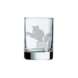 Rocket Raccoon Silhouette Shot Glass/Votive Holder