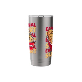 Emotional Support Happy Kawaii Chicken Nuggets Stainless Steel Insulated Tumbler