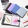 Wonderpool A4 PU Leather 4 Ring Holder Writing Portfolio Multi