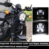 ZZJAUBI Black 5-3/4inch Headlight with Motorcycle Headlight Housing Bucket compatible