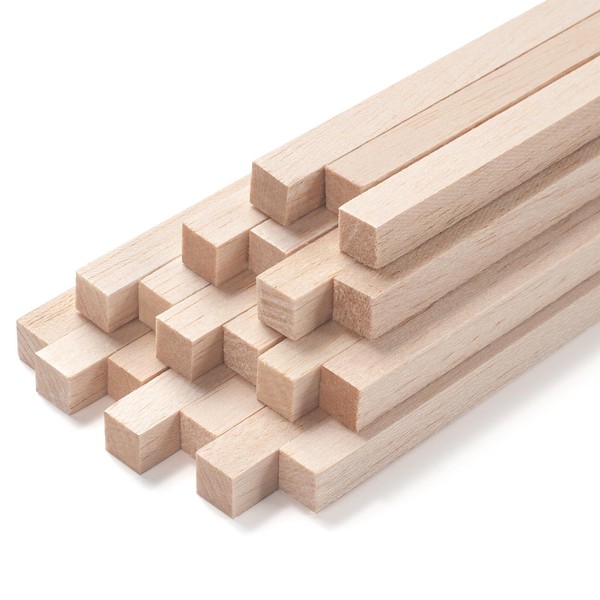 Balsa Wood Sticks, Square Wooden Dowel Rods, Balsa Wood Strips