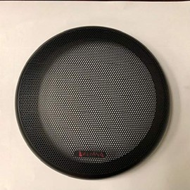 6-1/2 SNAP ON Speaker Grill with Metal MESH and Plastic Ring Black Overall Diameter 6-3/4" (1 Pair)