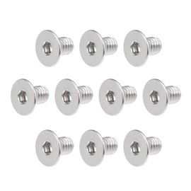 TA-VIGOR 20Pcs Hex Socket Countersunk Head Screw Bolts, M5 x 8mm 304 Stainless Steel Flat Head Socket Cap Screws Bolts Fasteners for Bicycle Motorcycle Repair, Machinery, Household Appliances