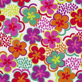 HEKO PANELS Oxford Waterproof Fabric Sold by the Metre Canvas Fabric Polyester Fabric for Sewing Fabrics Furniture Decorative Fabrics Crafts Waterproof Opaque Flowers Hippie 1 Metre 155 x 100 cm