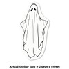 Azeeda 4 x 'Sheet Ghost' White Premium Vinyl Decal Stickers