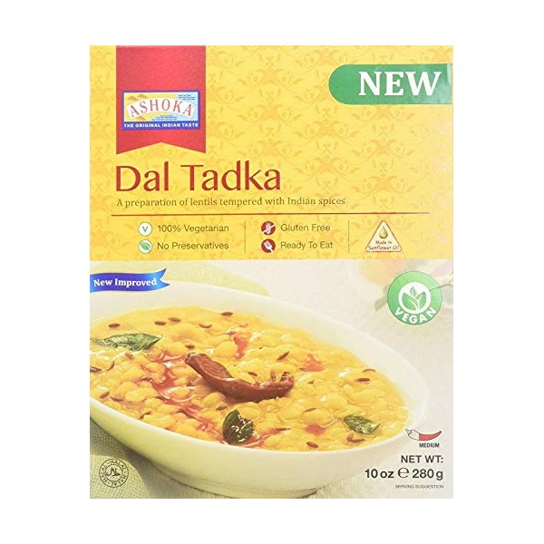 Ashoka Ready Meals Heat&Eat - Tadka Dal 280G Pack of 5