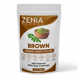 Zenia Organic Henna Hair Color  Dye BROWN  100g