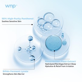 WNP Hyaluronic Acid Hydrating&Soothing Toner: 4D Hyaluronic Acid,Red Algae Extract,Bifida Ferment Lysate, Panthenol Deep Moisture&Skin Barrier Repair Vegan Skincare for Dry & Sensitive Skin