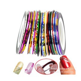LyDia 12pcs Mixed Colours Pretty Rolls Striping Tape Line Nail Art Decoration Sticker