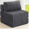 Folding Sofa Bed Convertible 4 in 1 Sleeper Chair Gray