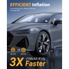 Powools Portable Car and Inflatables Tire Inflator with Large-Capacity Battery,