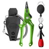 SAMSFX Aluminum Saltwater Fishing Pliers Locking with Quick Nail Knot