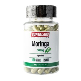 Superlabs Nutrition Moringa 500mg, Suplemento Alimenticio, 100 Cápsulas de 500mg