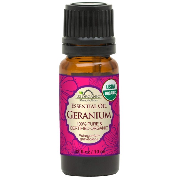 US Organic 100% Pure Geranium Essential Oil - USDA Certified