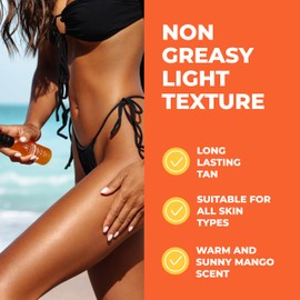 BYROKKO SHINE BROWN 2-Phase Tanning Oil with Hyaluronic Acid | Moisturizing Formula for a More Intense Tan | For sunbathing and tanning beds