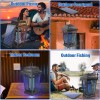 PALONE 4500V Solar Bug Zapper – Outdoor/Indoor Mosquito Killer with