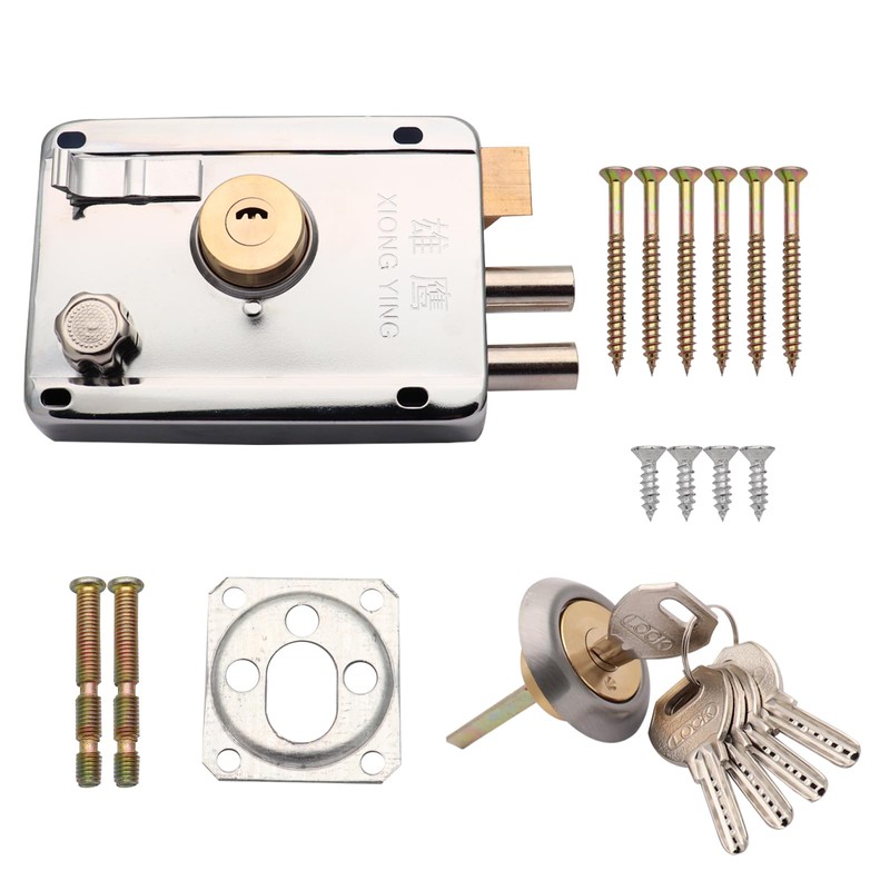Sipery Door Lock Sets Stainless Steel Cylinder Door Rim Lock