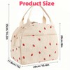 HOLADAWN Corduroy Insulated Lunch Bag for Women, Cute Cooler Lunch