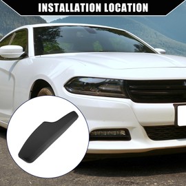 Hihaha No.1WK37DX9AB Door Armrest for Chrysler 300 2011-2012 2015-2023 for Dodge Charger 2011-2012 2015-2023 / Frond Inner Left Side Door Trim Armrest/Durable Faux Leather / 1 Pc Black