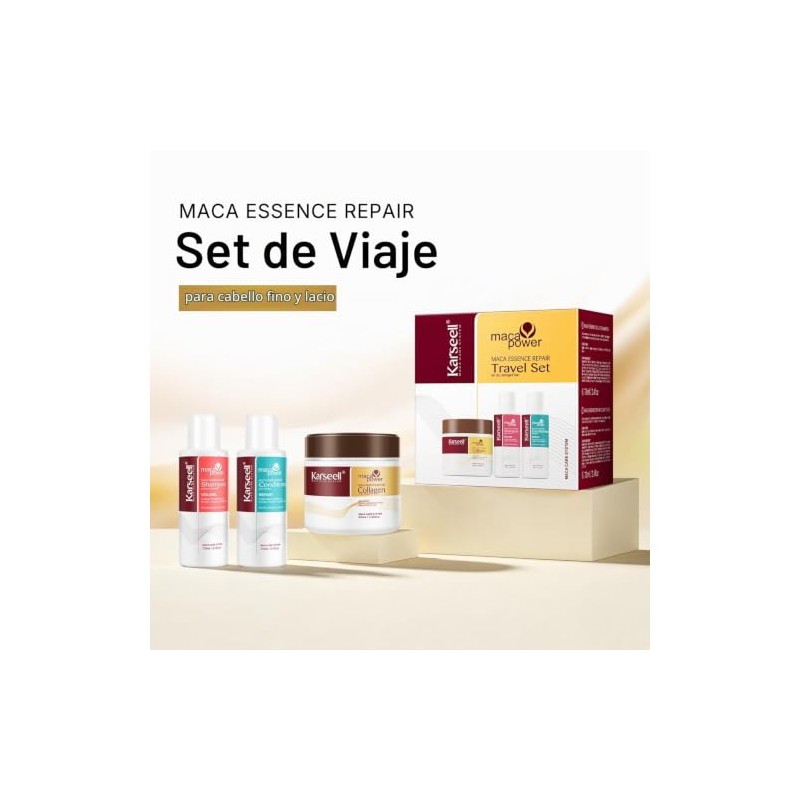 Karlseell Champú y Acondicionador con Colágeno 3.38floz 2.4floz 2.4floz