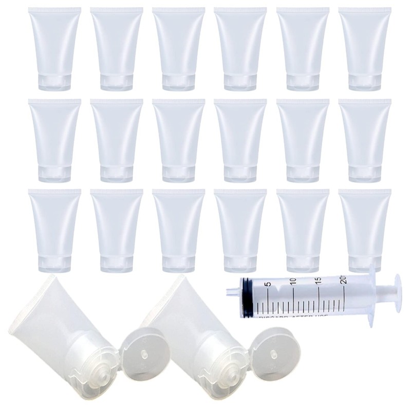 S.fields.inc 20 Pcs Cosmetic Refill Tubes Cosmetic Refill Containers Divided