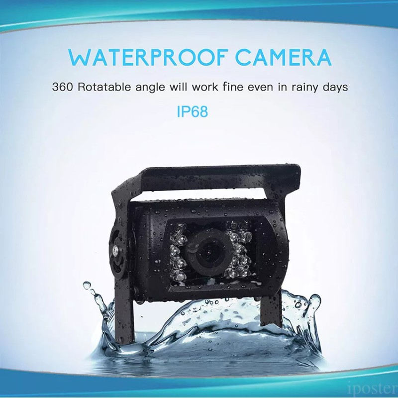 iPoster 7" Quad Split Monitor Screen 2 Reversing Camera 2
