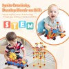 ZOZOPLAY 160PCS STEM Building Blocks Set, Preschool Toys for Ages