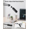 Ball and Socket Head Microphone Adapter with Angle Adjustment [All