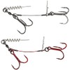 Savage Gear NEW CARBON49 CORKSCREW STINGER 2 HOOK - PIKE