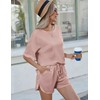 Andeip 2 Piece Lounge Set Women Waffle Sweatsuit Outfits Cozy