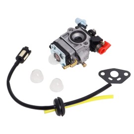 Carburettor Compatible with Walbro Type WYJ 26cc-33cc Brush Cutter and Lawnmower with Primary Pump Spacer Set Fuel Hoses Displacement Poweka