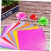 SEWACC 100 Pcs Glitter Origami Paper for Two Sided Pearly