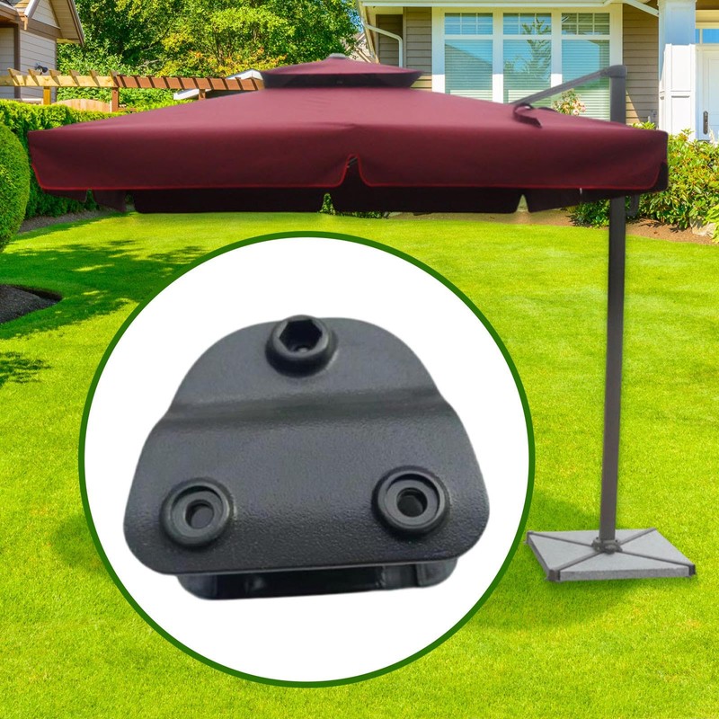 Fenteer Patio Umbrella Large Bracket, Outdoor Parasol Accessory Parasol Attachment