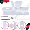 KOTARBAU® Door Handle Set 92 mm Long Plate White Profile