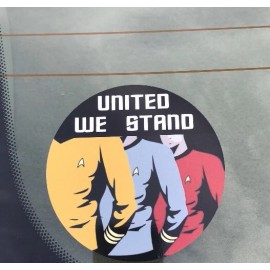 Avery Hi-Performance Star Trek Bumper Sticker, Star Trek United We Stand Decal