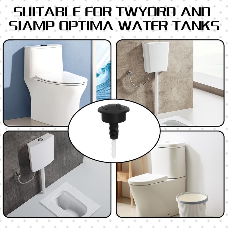 Dual Flush Toilet Push Button, Adjustable Toilet Flusher Button, Toilet