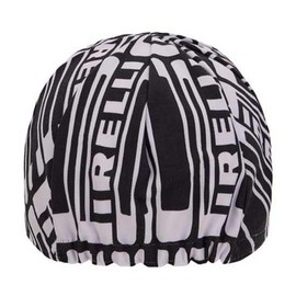 Santini RE460COTPIREL Pirelli Sports Club Cotton Cycling Cap, Black White