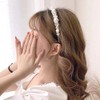 Mikael Headband MK-0005 Pearl White Petals