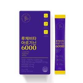 Lucevita Arginine 6000 Taurine Zinc Health Supplement 15 sachets, 1 piece / 루체비타 아르기닌 6000 타우린 아연 헬스보충제 15포, 1개