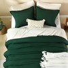 Litanika Dark Emerald Green Twin/Twin XL Comforter Set, 2 Pieces