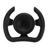 277mm Racing Steering Wheel with 135mm Adapter Black PU Universal